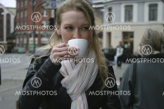 Woman at Espresso Bar