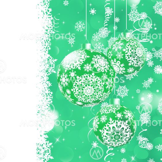 Christmas bokeh background with baubles. EPS 8