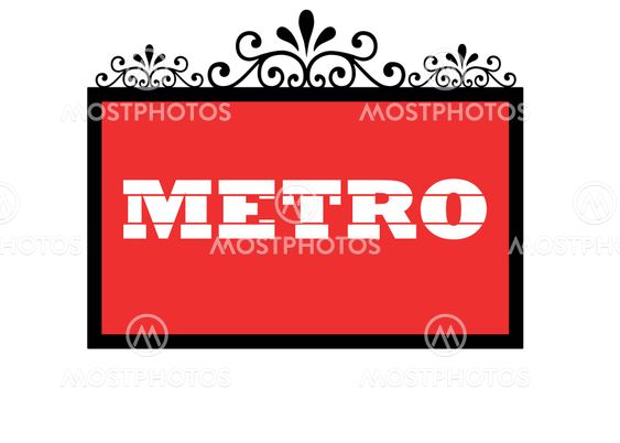 Paris Metro sign