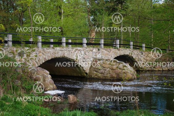 Ancient bridge over a small river