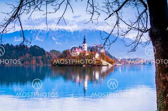 Bled with lake, Slovenia, Europe