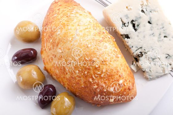 Pate stuffed with blue cheese
