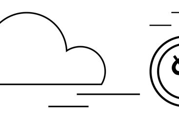 Cloud with Coin Representing Digital Payment and...