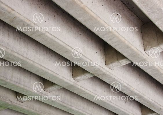 Concrete construction for highway bridge from beneath
