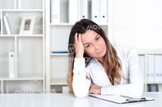 portrait of beautiful business woman