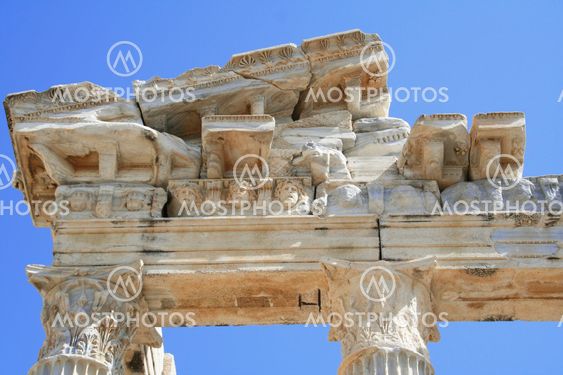 Turkey. Side. Ruins of a temple of Apollo