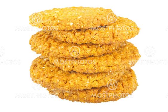 biscuit on the white background