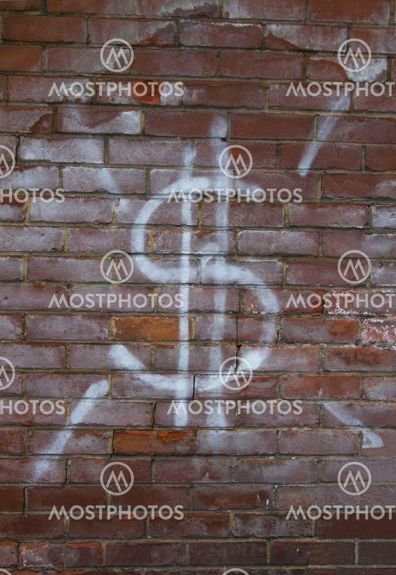 Brick Wall with Dollar sign