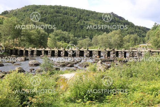 Old stone bridge Terland Klopp in Norway