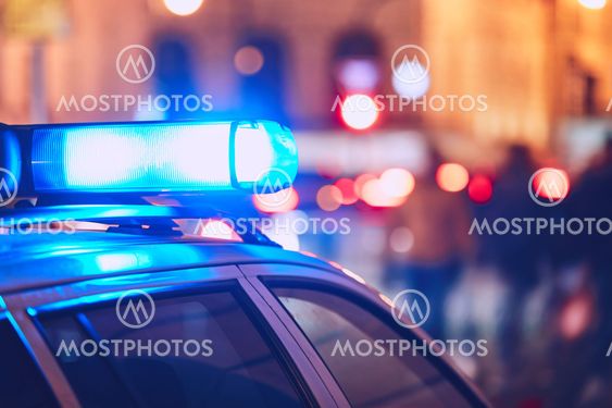 Police car on the street