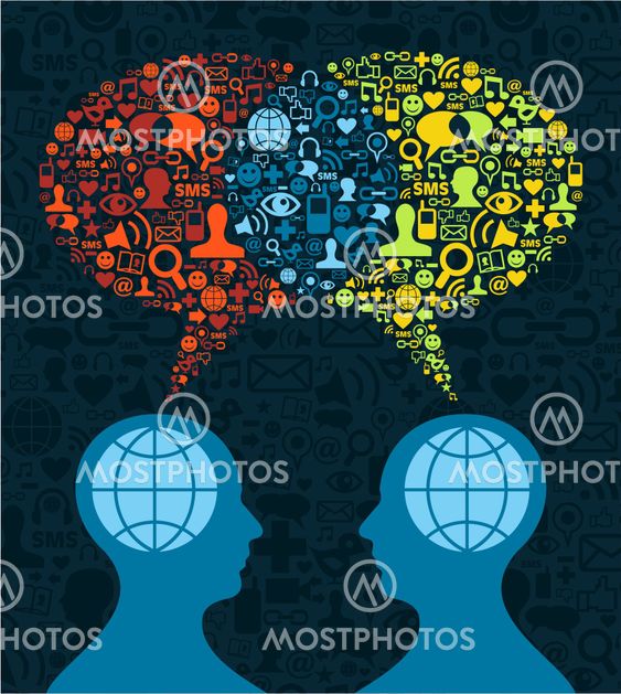 Social media brain communication