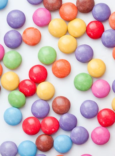 Chocolate candies multi coloured 