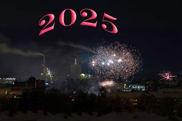 Fyrverkeri över Eskilstuna