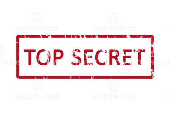 Top secret rubber stamp