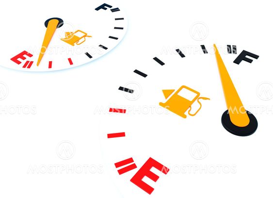Empty and full of gas scale