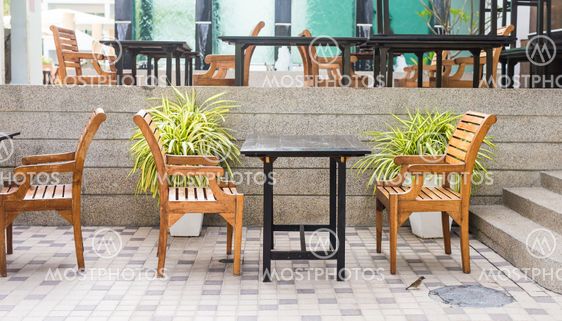 Table and chairs outdoors