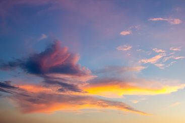 majestic sky after sunset, featuring a gradient from...