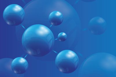 Bright  background with balls