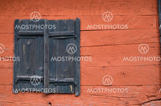 Black old doors