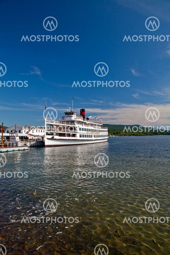 Steam boat at Lake George