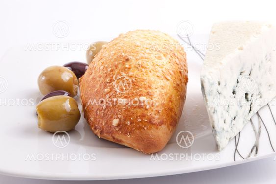 Pate stuffed with blue cheese