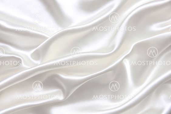 Smooth elegant white silk
