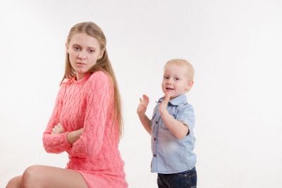 Young mother was mad at three year old boy