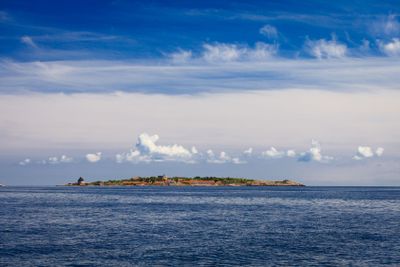 Big Tower in fort Christiansoe Bornholm on Baltic Sea...