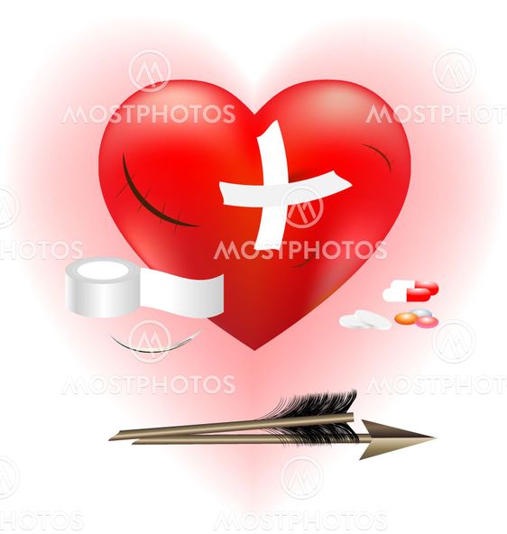 såret hjerte såret hjerte