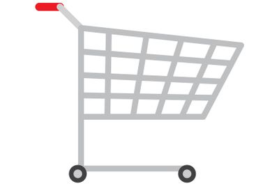 Colorful Icon of Product Trolley Vector Image