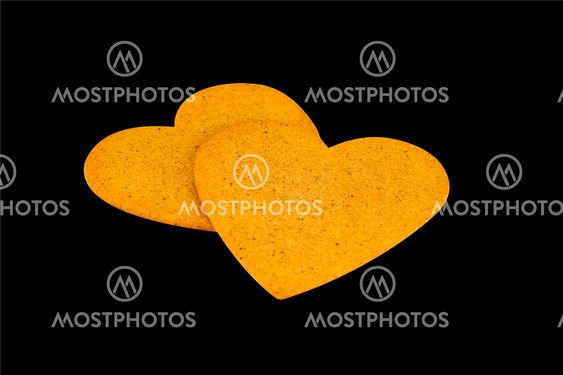 heart shaped gingerbread biscuit