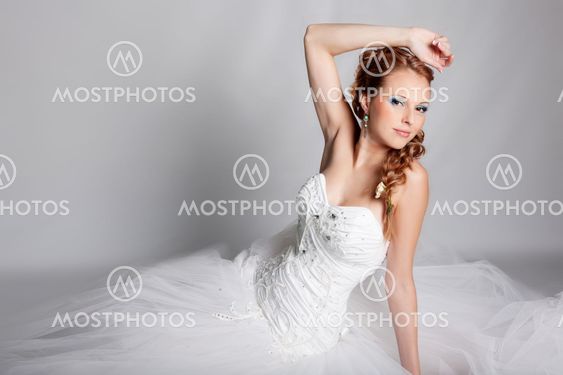 Bride in studio