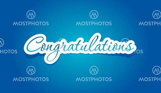 Congratulations lettering