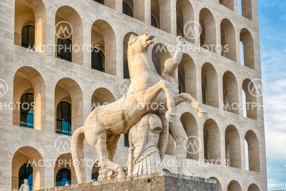 The Palazzo della Civilta Italiana, aka Square Colosseum, Rome, Italy