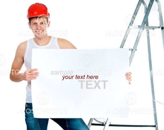 portrait of a builder