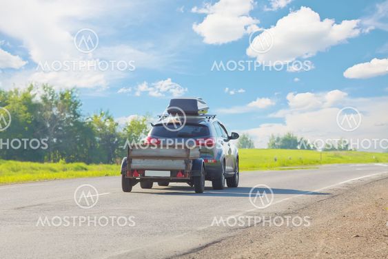 SUV with trailer