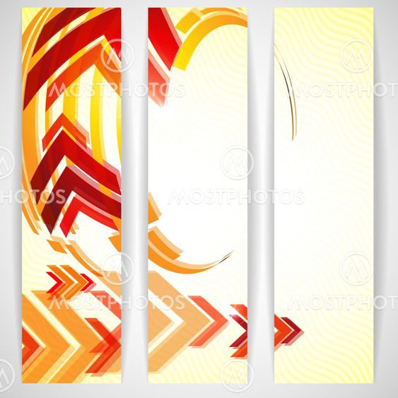 Arrow red background