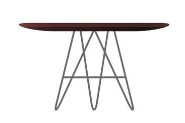 Brown table 60s 70s retro style home interior design