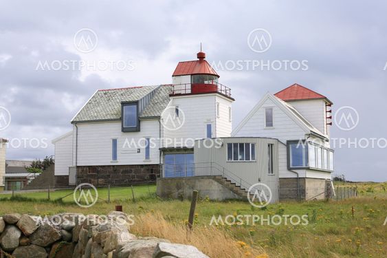 Kvassheim lighthouse in Jaeren, Norway