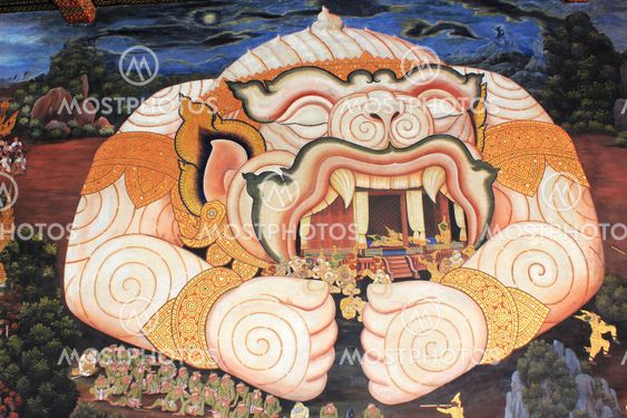 Thai mural.