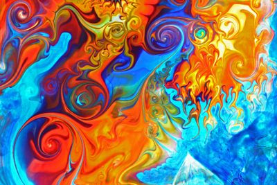 Colourful graffiti background