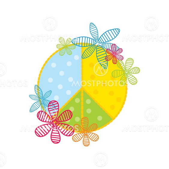 stylized peace symbol