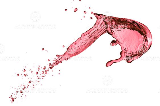 red wine splash