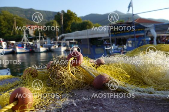 fishing harbour in greece