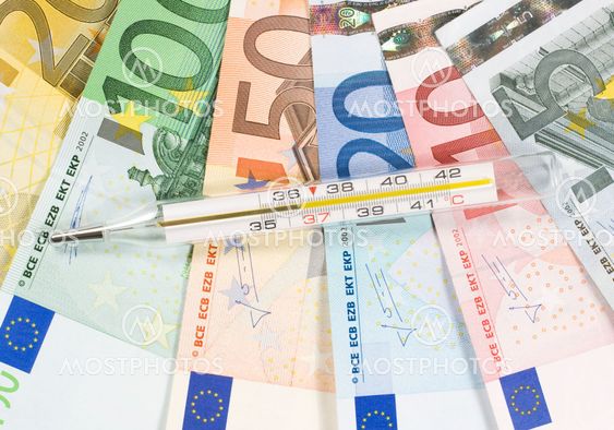 Thermometer and money