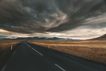 Stormy day in Iceland