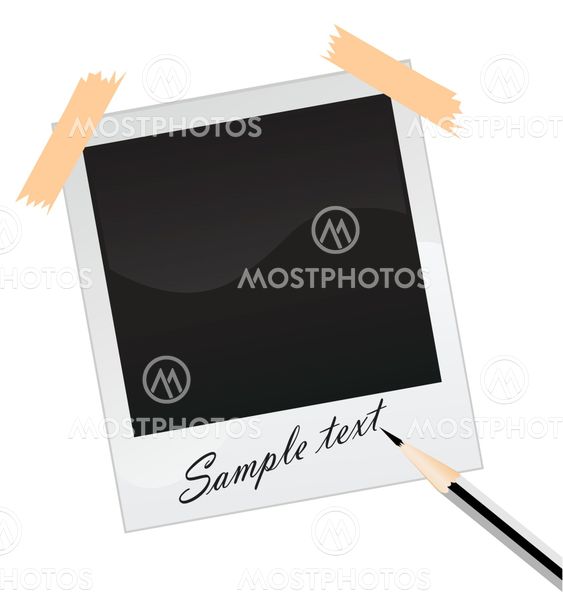 blank photo vector illustration