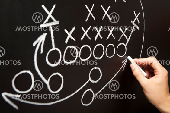 Hand drawing a game strategy