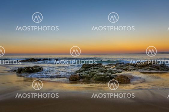 California Gold Sunset i Monterey Bay