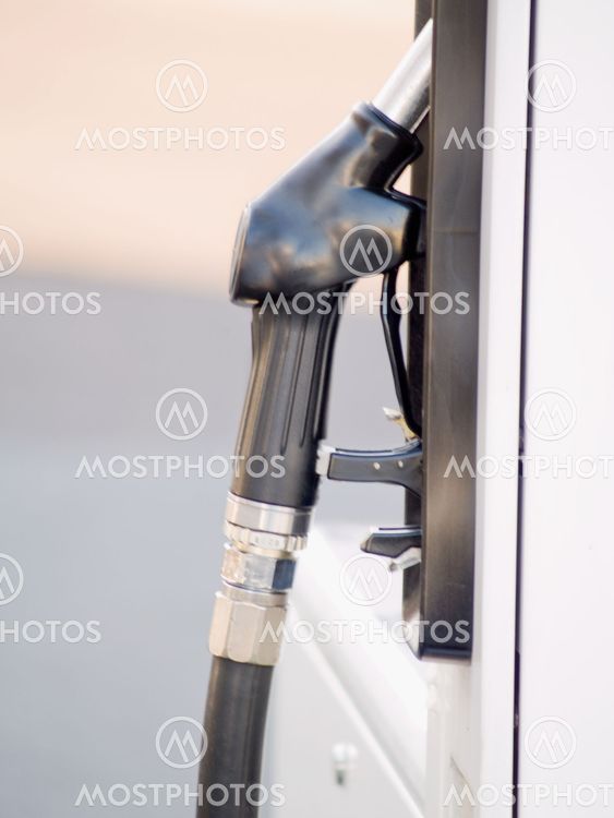 Service Station - Diesel Fuel nozzle with copyspace